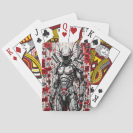 Cyberpunk Warrior Graffiti Spielkarten