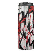Cyberpunk Warrior Graffiti - Thermal Tumbler Thermosbecher (Rückseite)