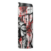 Cyberpunk Warrior Graffiti - Thermal Tumbler Thermosbecher (Nach rechts gedreht)