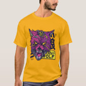 Cyberpunk Wolf T-Shirt (Vorderseite)