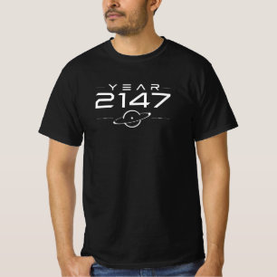 Cyberpunk-Zukunft Jahr 2147 Sci-Fi Retro-Futurismu T-Shirt