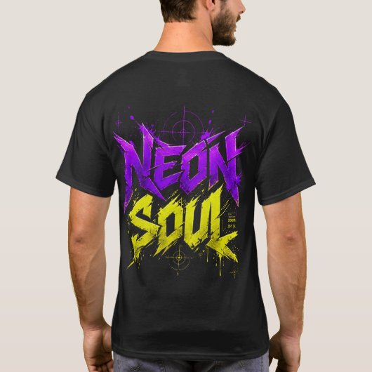 Cyberpunk-Zukunft T-Shirt (Rückseite)