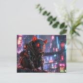 CyberRatte Postkarte (Stehend Vorderseite)