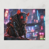 CyberRatte Postkarte (Vorderseite)