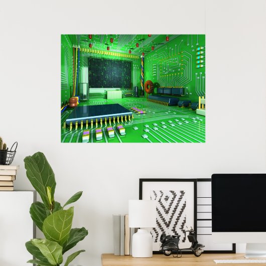 Cyberraum Poster (Heimbüro)