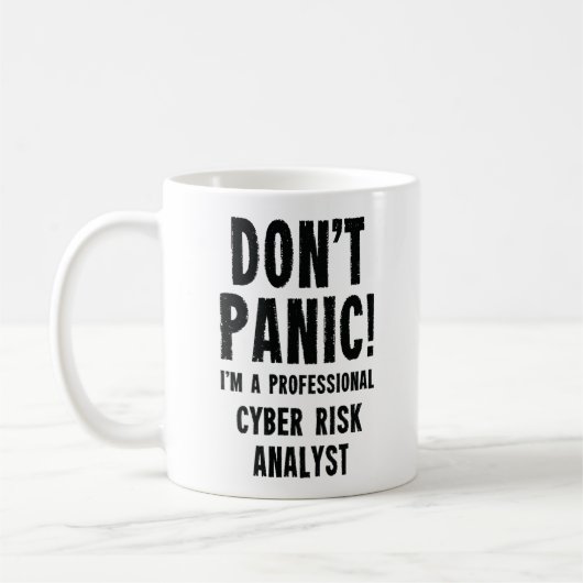Cyberrisikoanalytiker Kaffeetasse (Links)