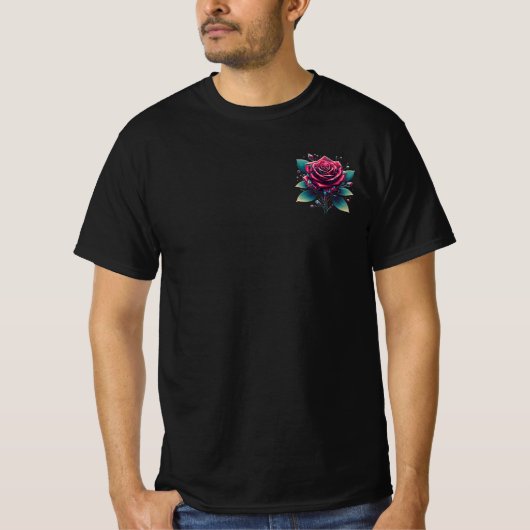 CyberRosa Pocket Rose T - Shirt für Männer (Vorderseite)