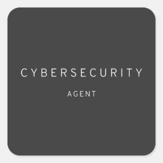 Cybersecurity-Agent Quadratischer Aufkleber