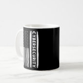 Cybersecurity American Flag Cyber Security Special Kaffeetasse (Vorderseite Links)