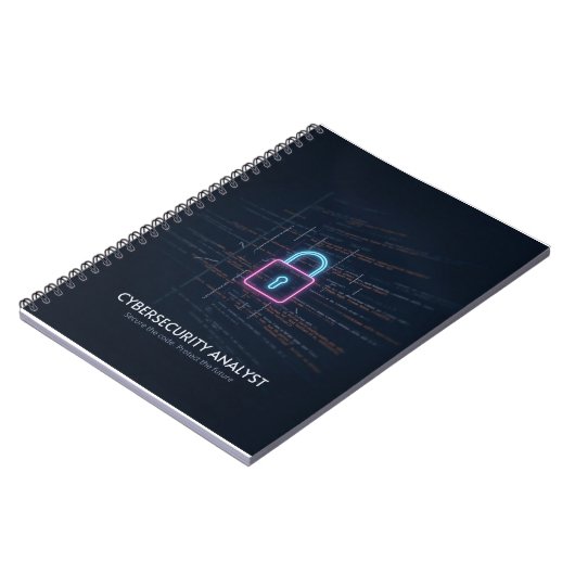 Cybersecurity-Analyst - Code & Protect Notizblock (Linke Seite)