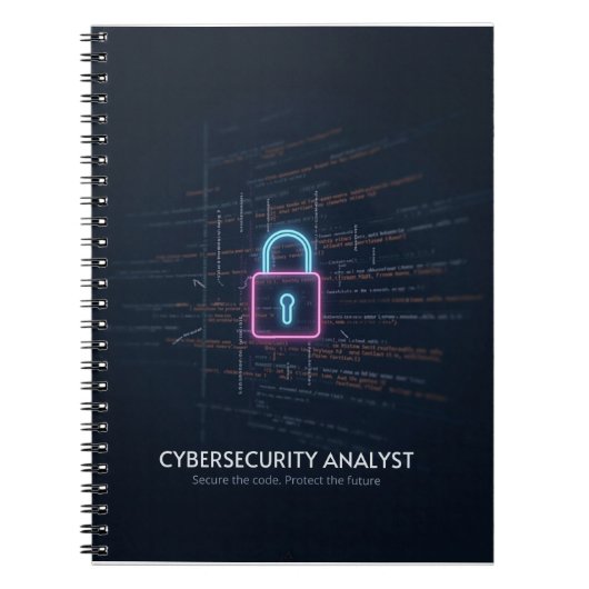 Cybersecurity-Analyst - Code & Protect Notizblock (Vorderseite)