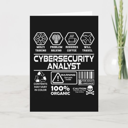 Cybersecurity-Analyst Karte (Vorderseite)