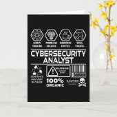 Cybersecurity-Analyst Karte (Gelbe Blume)