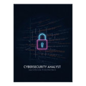 Cybersecurity-Analyst - Sichern Sie den Code Poster (Vorderseite)
