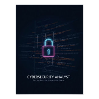 Cybersecurity-Analyst - Sichern Sie den Code Poster