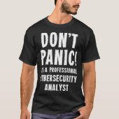 Cybersecurity-Analyst T-Shirt (Vorderseite)