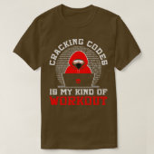 Cybersecurity Beruflich Hacker Cracking Codes C T-Shirt (Design vorne)