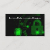 Cybersecurity-Dienste Moderne Doppelseite Visitenkarte (Vorderseite)