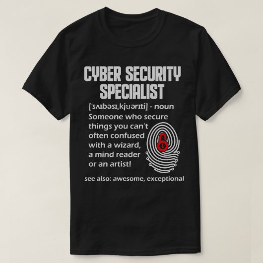 Cybersecurity DNA Computer-Nerd-Geschenk T-Shirt (Design vorne)