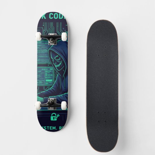 Cybersecurity Ethical Hacker Coding Tech Professio Skateboard (Vorderseite)