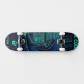 Cybersecurity Ethical Hacker Coding Tech Professio Skateboard (Horizontal)