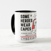 Cybersecurity Held-Tasse Tasse (Vorderseite Links)