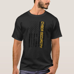Cybersecurity IT Analyst DA1 US Flag Certified Tec T-Shirt