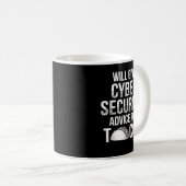 Cybersecurity IT Analyst US Art Certified Tech Sec Kaffeetasse (VorderseiteRechts)