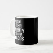Cybersecurity IT Analyst US Art Certified Tech Sec Kaffeetasse (Vorderseite Links)