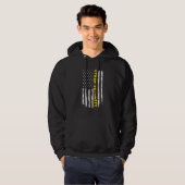 Cybersecurity IT-Programmierer - Vertikale US-Flag Hoodie (Vorne ganz)