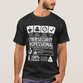 Cybersecurity Network Engineer Analyzer Cyber T-Shirt (Vorderseite)