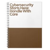 Cybersecurity Password Notebook Notizblock (Vorderseite)