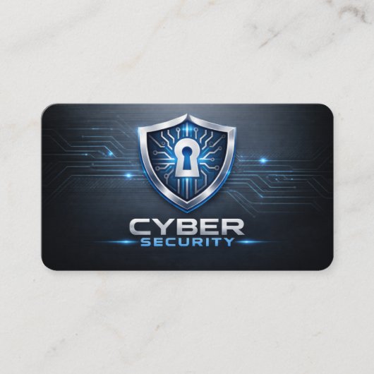 Cybersecurity Service Technician QR Code Visitenkarte (Vorderseite)