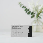 Cybersecurity Services - Einfache Visitenkarten Terminkarte (Stehend Vorderseite)