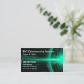 Cybersecurity Services Einzigartiges modernes Desi Visitenkarte (Stehend Vorderseite)