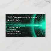 Cybersecurity Services Einzigartiges modernes Desi Visitenkarte (Vorderseite)
