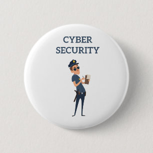 Cybersicherheit: Der Coole Polizist auf Patrol Button
