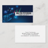 Cybersicherheit | Digitaler Weg | Dateninformation Visitenkarte (Vorne/Hinten)