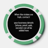 Cybersicherheit - ein Unternehmen mit hohen Anford Pokerchips (Rückseite)