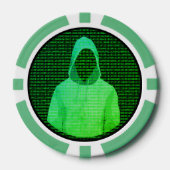 Cybersicherheit - ein Unternehmen mit hohen Anford Pokerchips (Vorderseite)