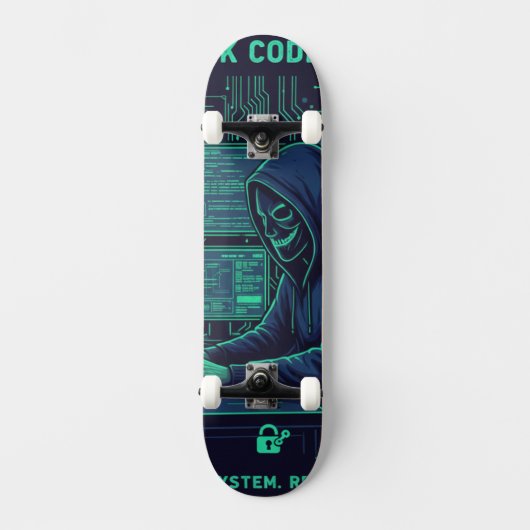 Cybersicherheit Ethic-Hacker-Coding-Tech-Professio Skateboard (Vorderseite)