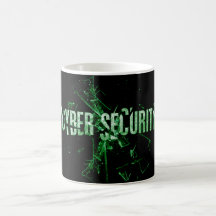 Cybersicherheit | Green Broken Glass Typografy