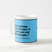 Cybersicherheit-Tasse Kaffeetasse (Vorderseite Links)