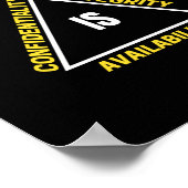 Cybersicherheit und Internet-Geek Poster (Ecke)