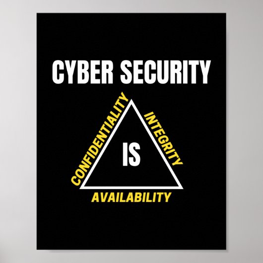 Cybersicherheit und Internet-Geek Poster (Vorne)