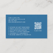 Cybersicherheits-Ingenieur-Service-QR-Code Visitenkarte (Rückseite)