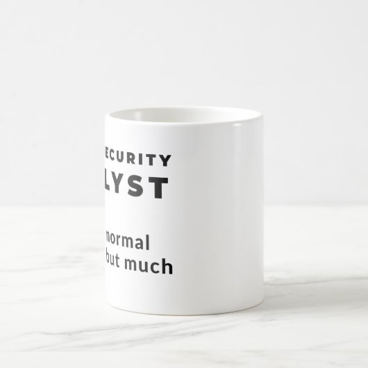 Cybersicherheitsanalytiker Funny Cool Kaffeetasse (Mittel)