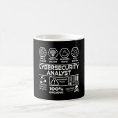 Cybersicherheitsanalytiker Kaffeetasse (Mittel)