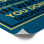 Cybersicherheitsanalytiker lösen Probleme Poster (Ecke)