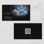 Cybersicherheitsdienste | Service Support Visitenkarte (Vorne/Hinten)